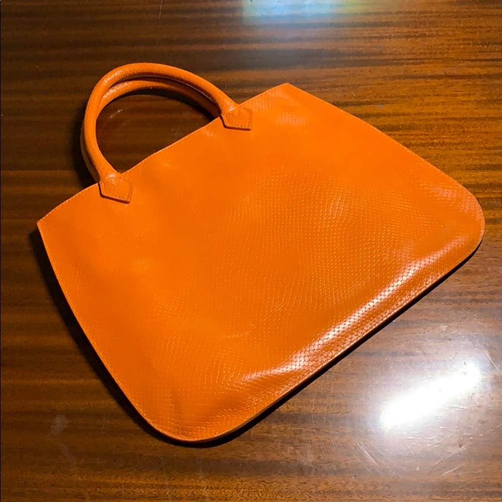 Crocodile skin purse